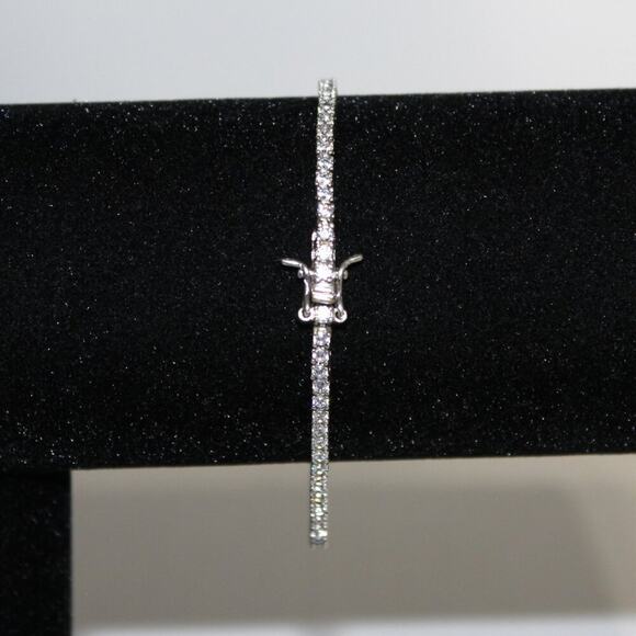 925 Sterling Silver Tennis Bracelet - Picture 5 of 9